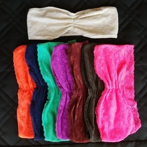 LOT of 8 Lace Bandeaus